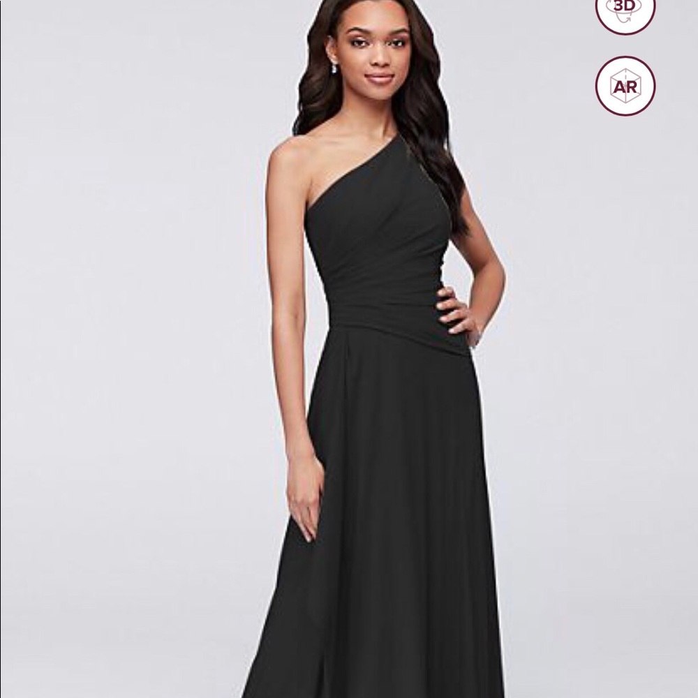 NWOT David’s Bridal Long Black dress
